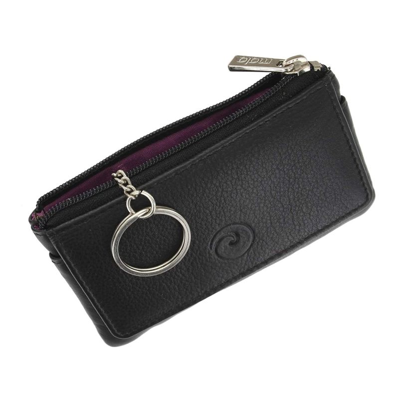 Compact Leather Purse for Cards Cash Keys WalletKing